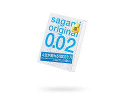 Презервативы SAGAMI Original 002 полиуретановые EXTRA LUB 3шт.