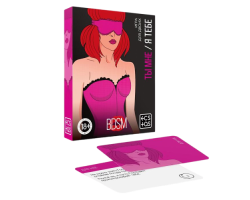 Игра для двоих «Ты мне/я тебе. BDSM», 3 в 1 (40 карт, наклейки, 2 книжки), 18+
