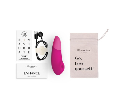 Бесконтактный клиторальный стимулятор Womanizer Enhance Vibrant Pink