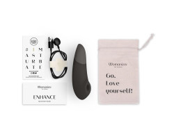 Бесконтактный клиторальный стимулятор Womanizer Enhance с вибрацией, черный-foto7