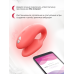 Вибратор We-Vibe Chorus для пар, коралловый, в комплекте батарейка для пульта