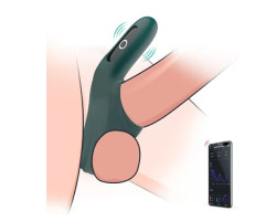 Виброкольцо Magic Motion Rise темно-зелёное-foto4