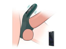 Виброкольцо Magic Motion Rise темно-зелёное-foto4