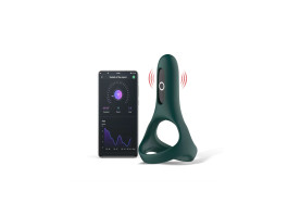 Виброкольцо Magic Motion Rise темно-зелёное