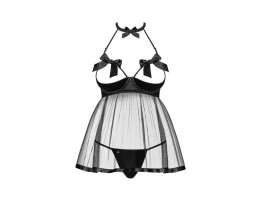 бэби долл и трусики "Delishya" L/XL черный OB9989
