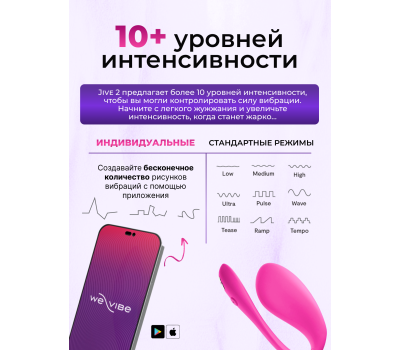 Вибратор We-Vibe Jive 2 розовый