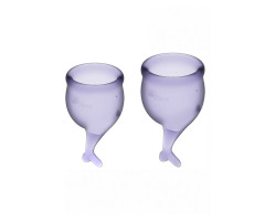 Набор менструальных чаш Satisfyer Feel secure Menstrual Cup (Lila)-foto2