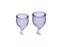Набор менструальных чаш Satisfyer Feel secure Menstrual Cup (Lila)-foto2
