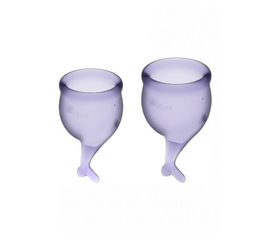 Набор менструальных чаш Satisfyer Feel secure Menstrual Cup (Lila)