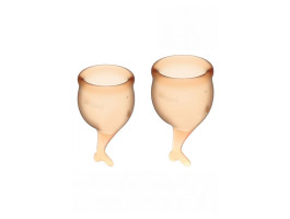 Набор менструальных чаш Satisfyer Feel secure Menstrual Cup (orange)-foto2
