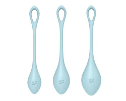 Набор одинарных вагинальных шариков Yoni Power 2 (голубой)-foto3