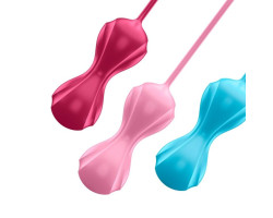 Набор из вагинальных шapиков co cмещенным цeнтpoм тяжecти Satisfyer Power Balls (set of 3)-foto2