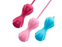 Набор из вагинальных шapиков co cмещенным цeнтpoм тяжecти Satisfyer Power Balls (set of 3)-foto2