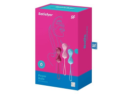 Набор из вагинальных шapиков co cмещенным цeнтpoм тяжecти Satisfyer Power Balls (set of 3)