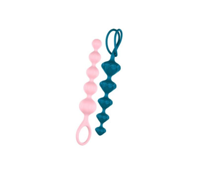 Набор анальных цепочек Satisfyer Love Beads (set of 2)  - разноцветный