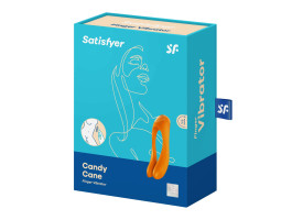 Универсальный массажер для пар Satisfyer Candy Cane оранжевый