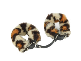 НАРУЧНИКИ LITE С МЕХОМ ЛЕОПАРД артикул 3442-18