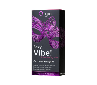 Гель для массажа ORGIE Sexy Vibe Intense Orgasm с разогревающим и охлаждающим эффектом, 15 мл