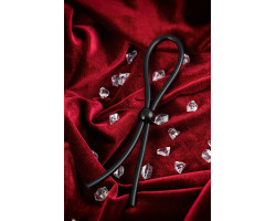 Лассо на пенис A-toys by TOYFA с одной бусиной, силикон, черное, 19,5 см-foto9