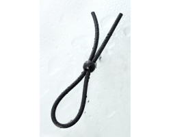 Лассо на пенис A-toys by TOYFA с одной бусиной, силикон, черное, 19,5 см-foto7