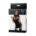 Платье с чокером Glossy Ivy из материала Wetlook, черное, S