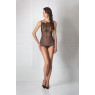 Amoralle Боди прозрачный на пуговицах черный MEMORABLE BODYSUIT M