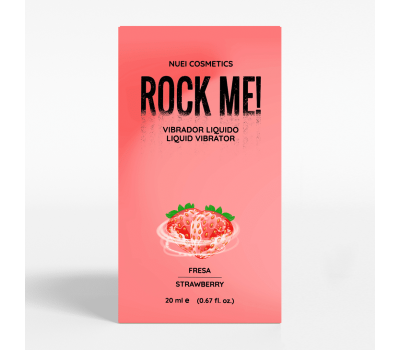 Жидкий вибратор Nuei ROCK ME! клубника, 20 мл
