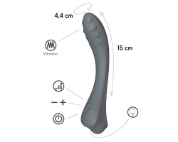 Вибратор точки G  Apus, цвет графитовый (INFINITE) (One Size)-foto2