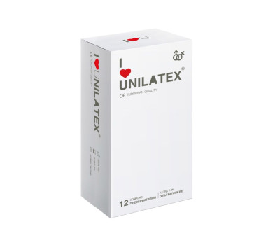 Презервативы Unilatex Ultrathin 12шт+3 шт в подарок 3015Un