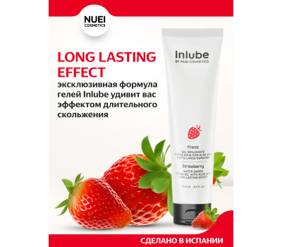 Nuei Inlube - водный лубрикант с алоэ вера и ароматом клубники, 100 мл