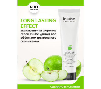 Nuei Inlube - водный лубрикант с алоэ вера и ароматом зелёного яблока, 100 мл