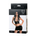 Комплект Glossy Gigi из материала Wetlook, черный, S